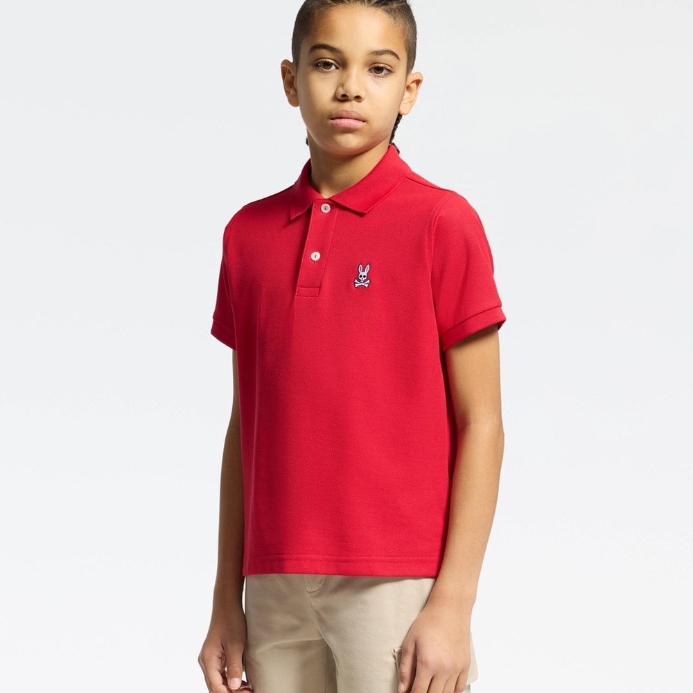 Psycho Bunny Kids Classic Pique Polo Shirt